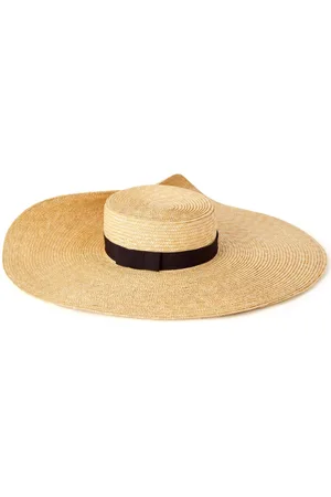 Nina Ricci Asymmetric raffia hat