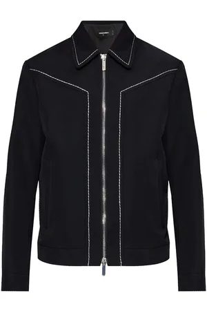 Dsquared2 Topstitched wool jacket