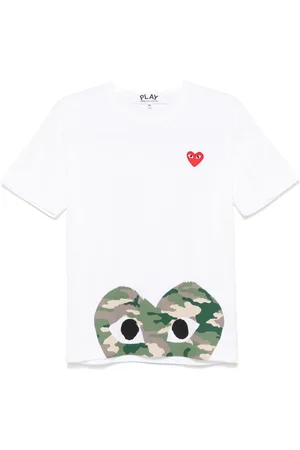 Comme des Garçons Heart-patch T-shirt