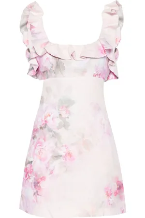 ZIMMERMANN Floral-print mini dress