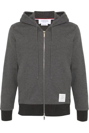 Thom Browne 4-Bar zip-up hoodie