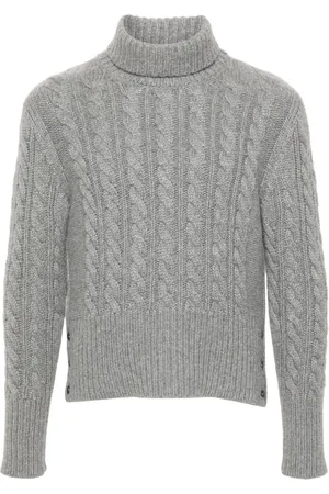 Thom Browne Roll-neck cable-knit jumper
