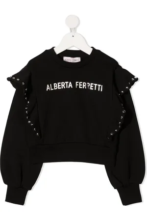 Alberta Ferretti Logo-print rockstud-detail sweatshirt