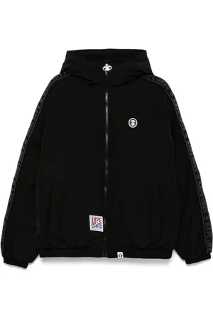 A Bathing Ape Moonface logo padded jacket