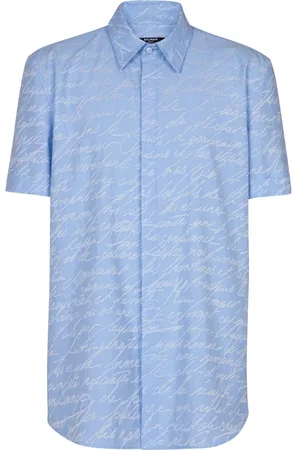 Balmain Jacquard "Love Letter" Print Shirt