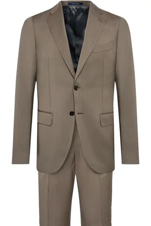 Boggi Milano Herringbone wool suit
