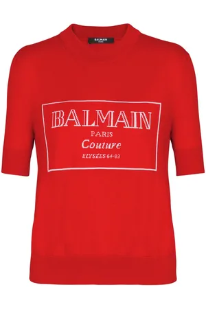 Balmain Logo-intarsia T-shirt