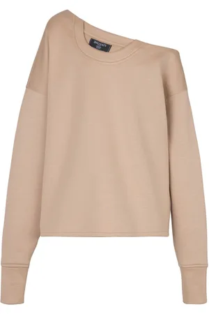 Balmain Asymmetric off-shoulder sweatshirt