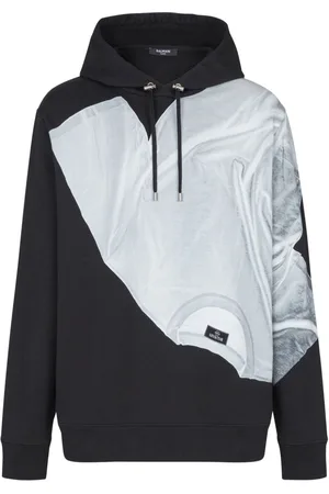 Balmain T-shirt print hoodie