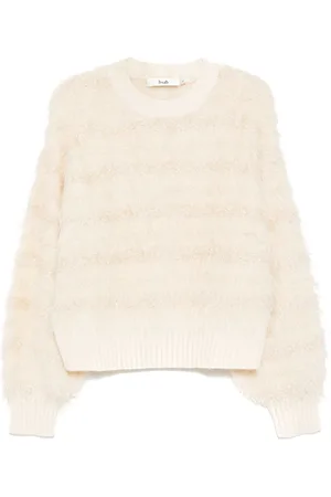 B+AB Textured crew-neck jumper