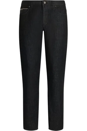 Dolce & Gabbana Logo-plaque straight-leg jeans