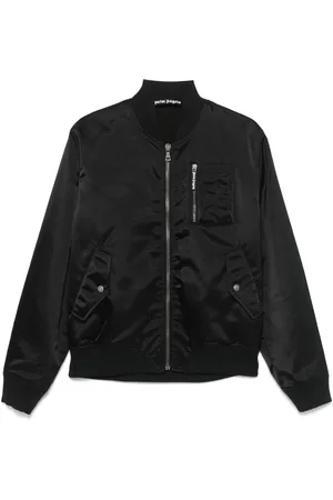 Palm Angels Curved-logo bomber jacket