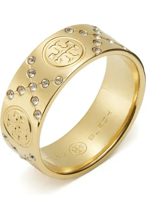 Tory Burch T Monogram Pave ring