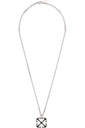 OFF-WHITE Arrows enamel necklace