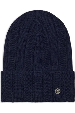 VERSACE Medusa ribbed-knit beanie