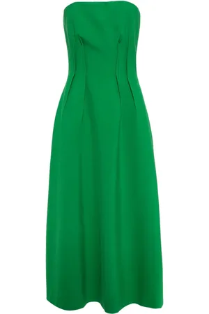 Elie saab Inverted-darts strapless dress
