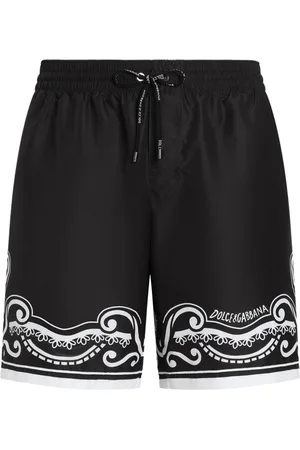 Dolce & Gabbana Bandanna-print mid-length swim shorts