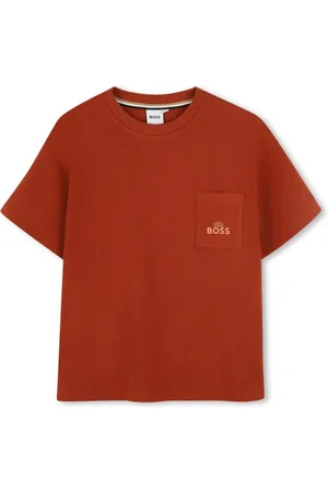 HUGO BOSS Logo-embroidered cotton T-shirt