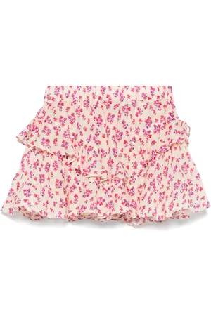 PNK Printed ruffled shorts