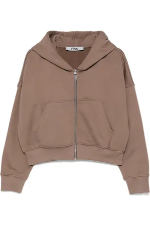 PNK Zipped cotton hoodie
