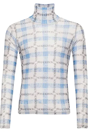 J.W.Anderson Logo grid-print T-shirt
