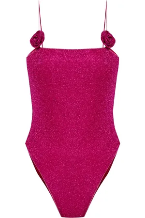 Oseree Lumière Rose appliqué swimsuit