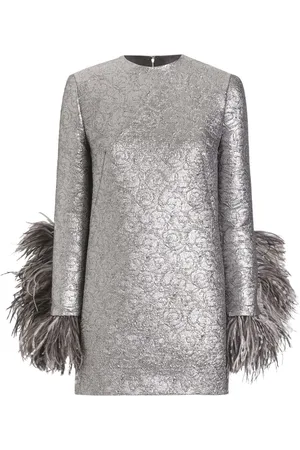 Dolce & Gabbana Feather-trim mini dress