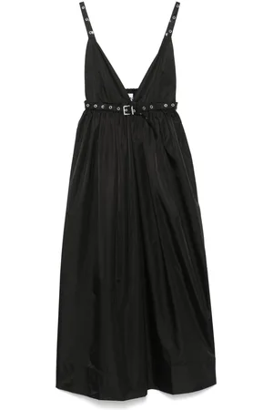Ganni Duchesse Strap midi dress