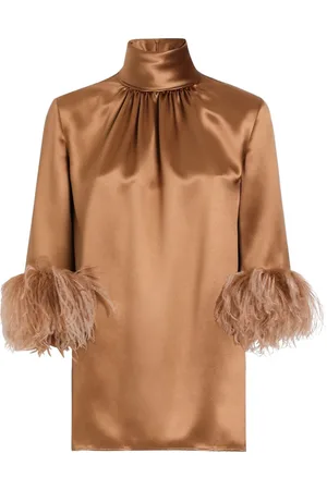 Dolce & Gabbana Feather-trim blouse