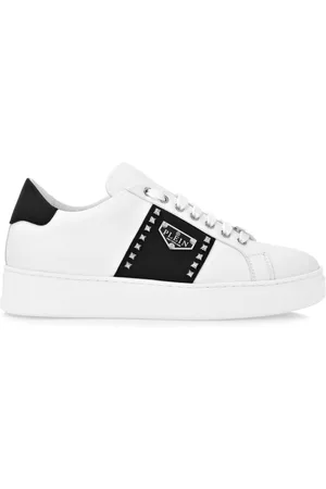 Philipp Plein Leather hexagon sneakers