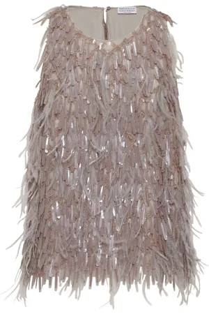 Brunello Cucinelli Dazzling embroidered top