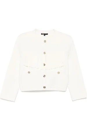 Maje Scarf-detail double-faced coat