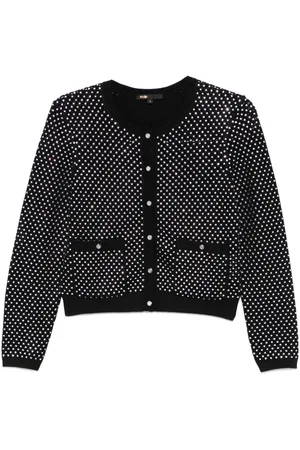 Maje Sequined cropped cardigan