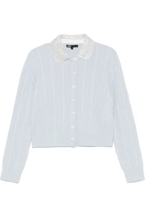 Maje Embellished-collar cardigan