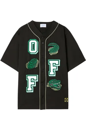 OFF-WHITE Croco baseball shirt