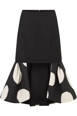 Nina Ricci Double-flounce midi skirt