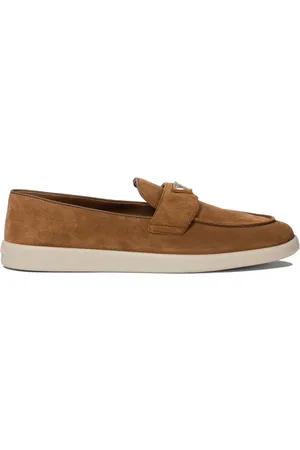 Prada Enamel-logo loafers