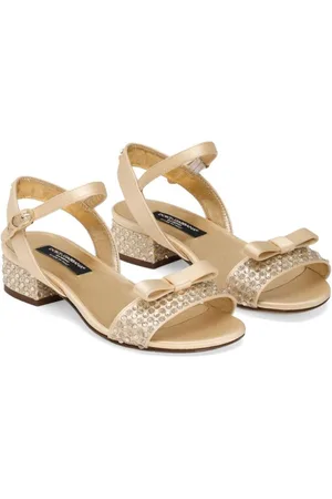 Dolce & Gabbana Rhinestone-embellished glitter sandals