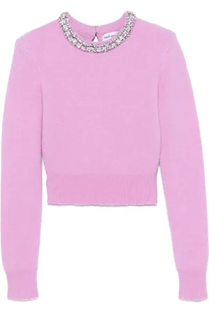 Self-Portrait Crystal-embellished sweater