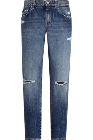 Dolce & Gabbana Ripped straight-leg jeans