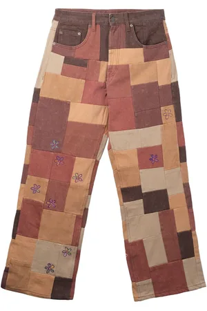 Glass Cypress Military patchwork jeans