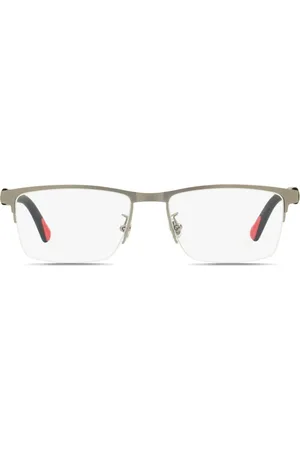 Moncler ML5164H semi-rimless glasses
