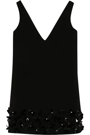 Self-Portrait 3D-sequins crepe mini dress