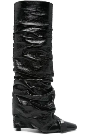 The Attico 95mm leather boots