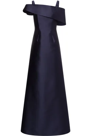 Alberta Ferretti Off-shoulder flared gown