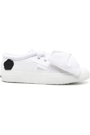 Viktor & Rolf X Superga bow-detail flatform sneakers