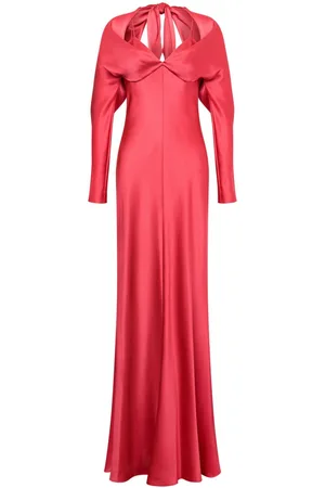 Alberta Ferretti Satin maxi dress