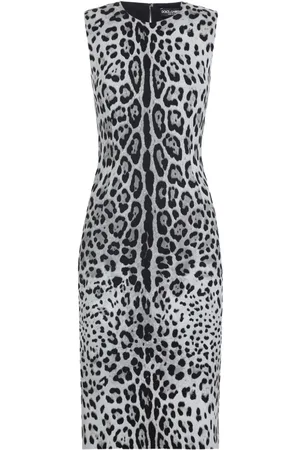 Dolce & Gabbana Animal-print midi dress