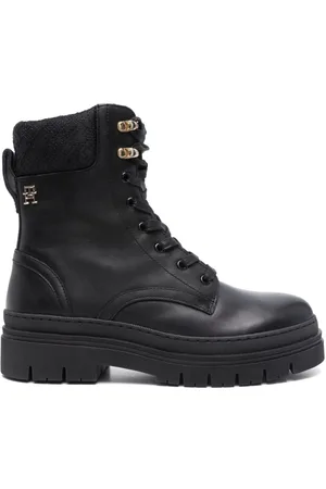 Tommy Hilfiger Monogram-embroidered boots