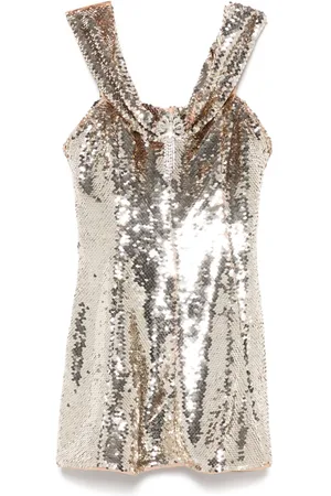 Self-Portrait Sequin off-shoulder mini dress
